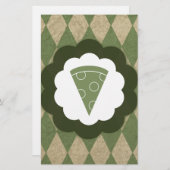 Pizza Vintag Briefpapier (Vorne/Hinten)
