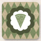 Pizza Vintag Getränkeuntersetzer (Vorderseite)