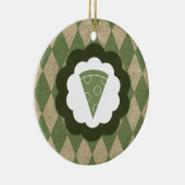 Pizza Vintag Keramik Ornament (Rechts)