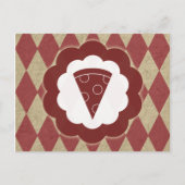 Pizza Vintag Postkarte (Vorderseite)