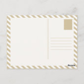 Pizza Vintag Postkarte (Rückseite)