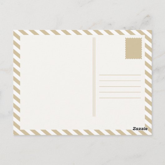 Pizza Vintag Postkarte (Rückseite)