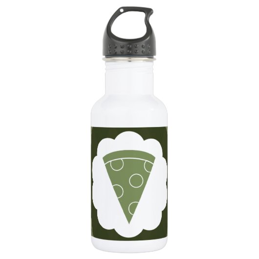 Pizza Vintag Trinkflasche (Vorderseite)