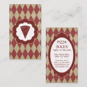 Pizza Vintag Visitenkarte (Vorne/Hinten)