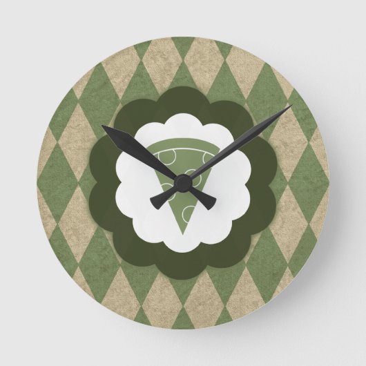 pizza vintage runde wanduhr (Vorderseite)