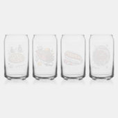 Pizza Vintage Skizze von CallisC Arts ⭐ ⭐ ⭐ ⭐ Dosenglas (Hinten)