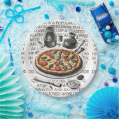 Pizza Vintage Skizze von CallisC Arts ⭐ ⭐ ⭐ ⭐ Pappteller (Party)
