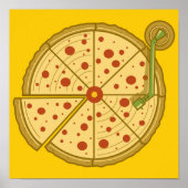 Pizza Vinyl Poster (Vorne)