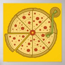 Pizza Vinyl Poster