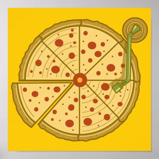 Pizza Vinyl Poster (Vorne)