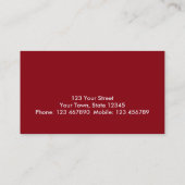 Pizza Visitenkarte (Rückseite)