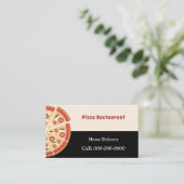 Pizza Visitenkarte (Stehend Vorderseite)