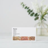 Pizza-Visitenkarte Visitenkarte (Stehend Vorderseite)