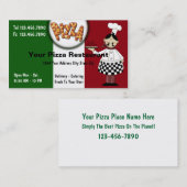 Pizza-Visitenkarten Visitenkarte (Vorne/Hinten)