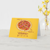 Pizza Volume Mathematische Formel = Pi*z*z*a Karte (Gelbe Blume)