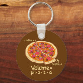 Pizza Volume Mathematische Formel = Pi*z*z*a Schlüsselanhänger (Vorderseite)