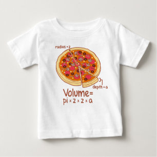 Pizza-Volumen mathematische Formel = Pi*z*z*a Baby T-shirt