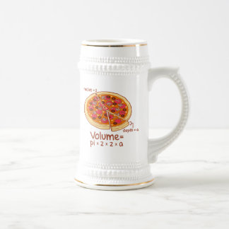 Pizza-Volumen mathematische Formel = Pi*z*z*a Bierglas