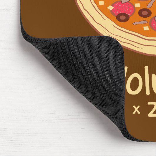 Pizza-Volumen mathematische Formel = Pi*z*z*a Mousepad (Ecke)