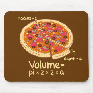 Pizza-Volumen mathematische Formel = Pi*z*z*a Mousepad