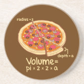 Pizza-Volumen mathematische Formel = Pi*z*z*a Sandstein Untersetzer (Vorne)