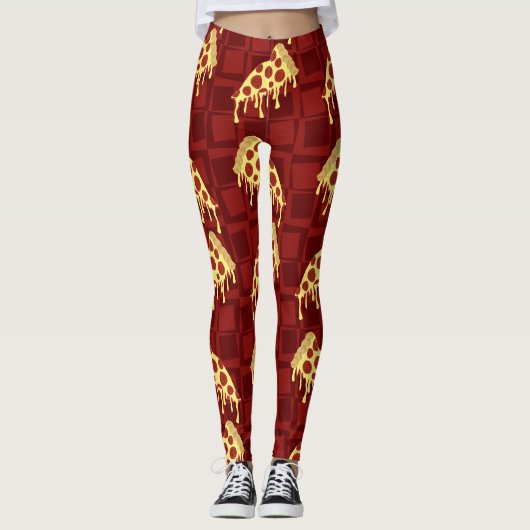 Pizza von Slice Leggings (Vorderseite)