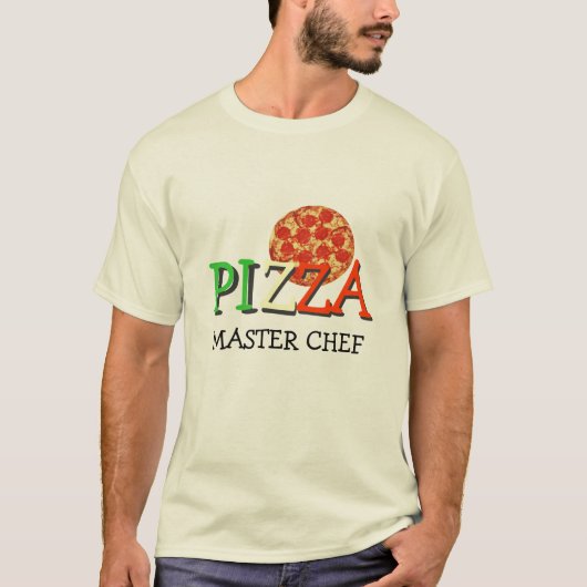 Pizza-VorlagenKoch T-Shirt (Vorderseite)
