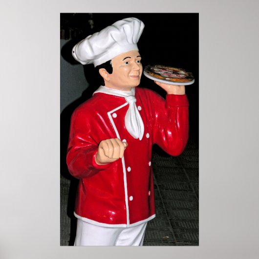 Pizza Waiter Poster (Vorne)