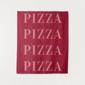 Pizza Wall Art, Dorm Rooms und Apartment Wall Wandteppich (Vorderseite)
