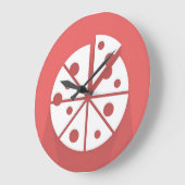 PIZZA WALL CLOCK GROßE WANDUHR (Winkel)