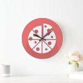 PIZZA WALL CLOCK GROßE WANDUHR (Zuhause)