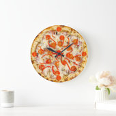 Pizza Wall Clock Große Wanduhr (Zuhause)