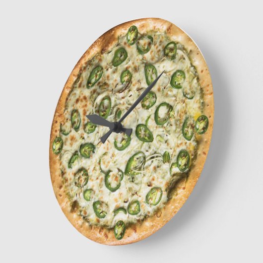 Pizza Wall Clock Große Wanduhr (Winkel)