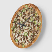 Pizza Wall Clock Große Wanduhr (Winkel)