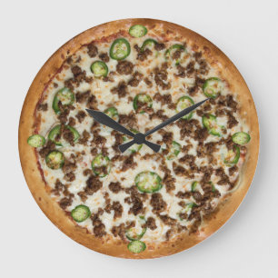 Pizza Wall Clock Große Wanduhr