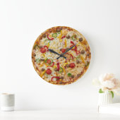 Pizza Wall Clock Große Wanduhr (Zuhause)