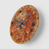 Pizza-Wanduhr Runde Wanduhr (Winkel)