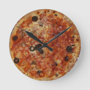 Pizza-Wanduhr Runde Wanduhr