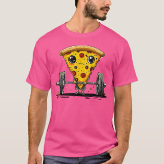 Pizza Weightlift Barbell Workout Gym Weightlift T-Shirt