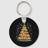 Pizza Weihnachtsbaum Fast Food Weihnachten Weihnac Schlüsselanhänger (Vorderseite)