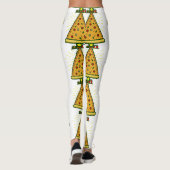 Pizza-Weihnachtsbaum Leggings (Rückseite)