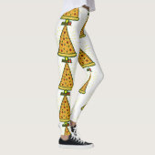 Pizza-Weihnachtsbaum Leggings (Rechts)