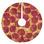 Pizza-Weihnachtsbaum-Rock Polyester Weihnachtsbaumdecke (Vorderseite)