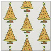 Pizza-Weihnachtsbaum Stoff (Muster)