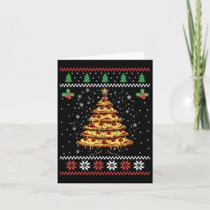 Pizza Weihnachtsbaum Ugly Christmas Sweater Xmas F Karte
