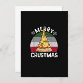Pizza Weihnachtsbaum Weihnachten Weihnachten Itali Einladung (Vorne/Hinten)