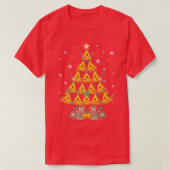 Pizza Weihnachtsbäume Weihnachten Weihnachten Weih T-Shirt (Design vorne)