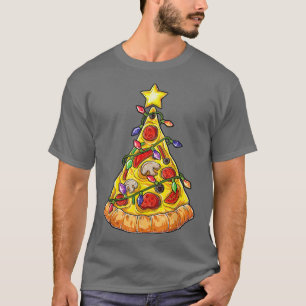 Pizza Weihnachtsbäume Weihnachten Weihnachten Weih T-Shirt