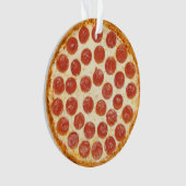 Pizza-Weihnachtsverzierung Ornament (Vorderseite)