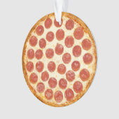 Pizza-Weihnachtsverzierung Ornament (Vorderseite)